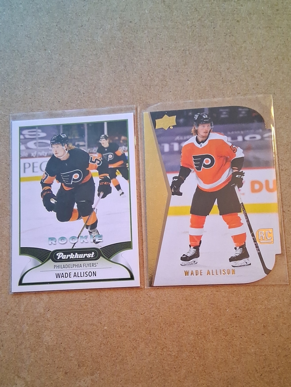 Philadelphia Flyers Upper Deck Rookie Hockey Cards